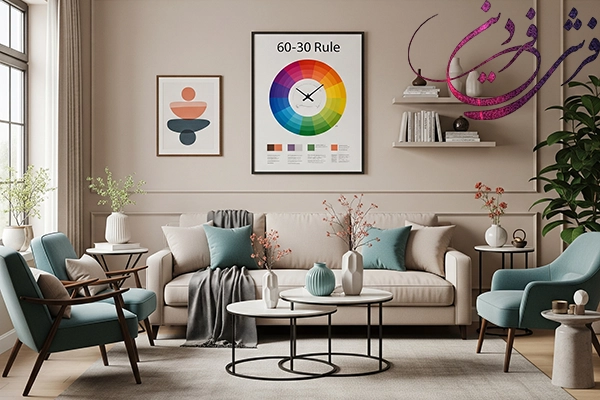The 60-30-10 rule in colors